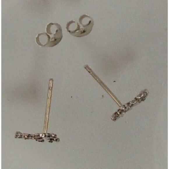 Vintage Unicorn Sterling Silver Stud Earrings Made in Thailand New-old-stock - Picture 4 of 6